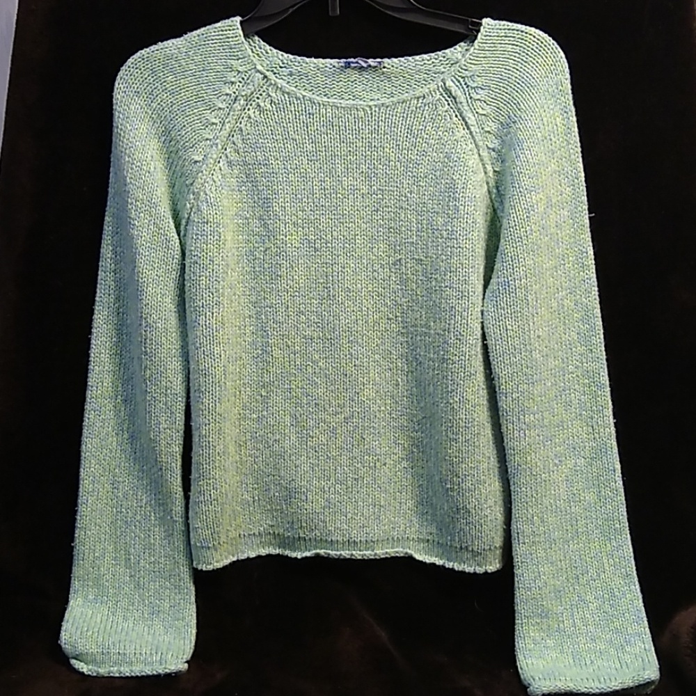 Pastel Green & Light Blue Juniors Sweater